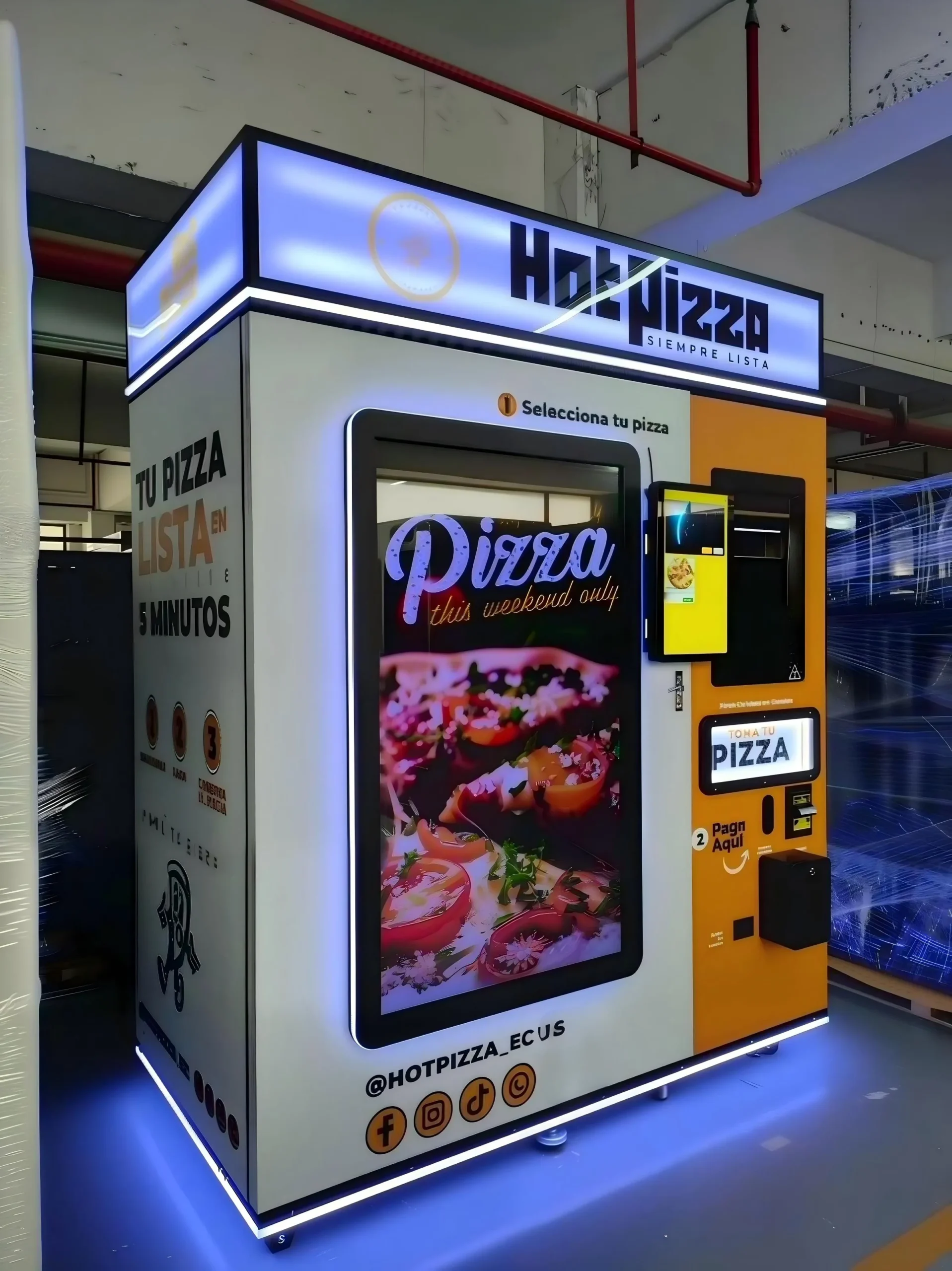 OBOvending pizza vending machine for 24/7 hot food sales