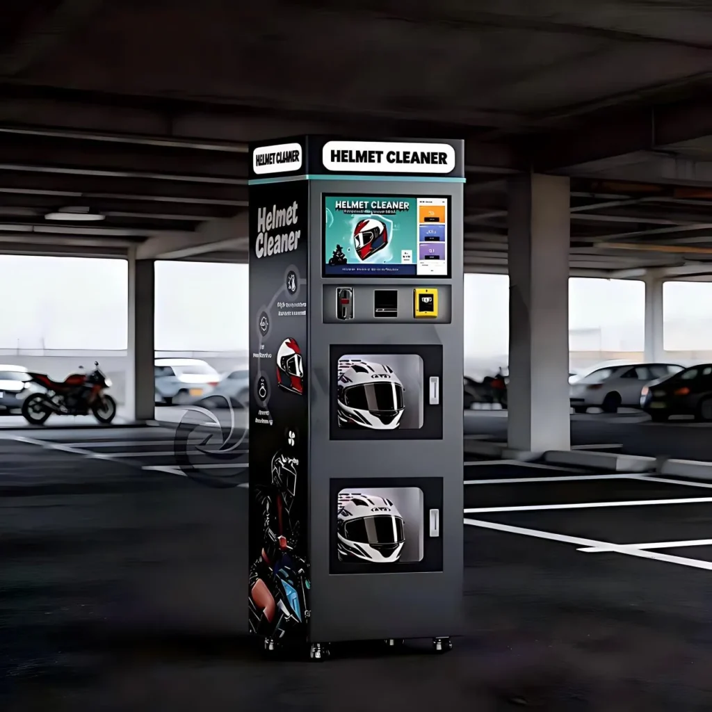 helmet vending machine showing non-standard product customization