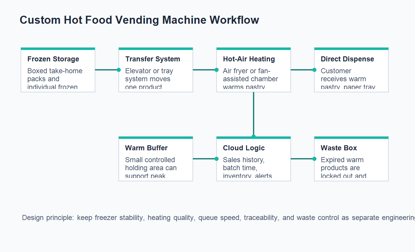 frozen bowl vending conveyor and elevator stability testing
